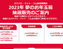 ヨドバシ・ドット・コム 2023年お年玉箱の抽選販売を11月28日受付開始