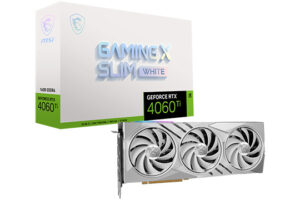 MSI白色グラボ「GeForce RTX 4060 Ti GAMING X SLIM WHITE 16G」限定発売