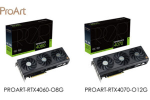 ASUSクリエイター向けグラボ「RTX 4060」「RTX 4070」発売！Creative Cloud 3ヶ月付属